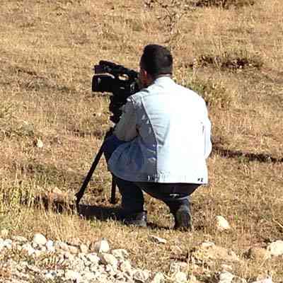 Filming goats on Helmos, where Golfo used to hang out.