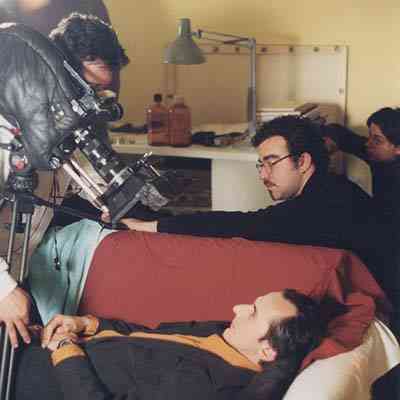 With Giorgos Argyroilipoulos, 2nd assistand cameraman, Claudio Bolivar and Panagiotis Thanassoulis on the couch.