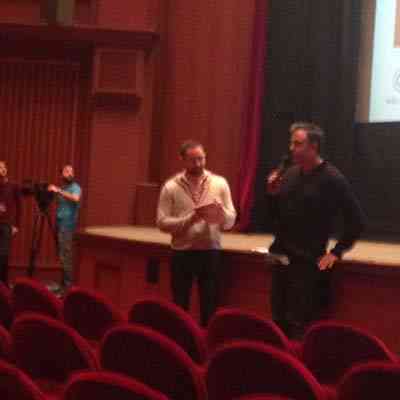 At the Thessaloniki Film Festival before the official premiere.