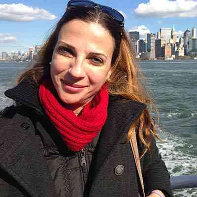 Sailing past Ellis island.